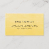 木素朴のヒマワリとユーカリフローラ 名刺 (裏面)