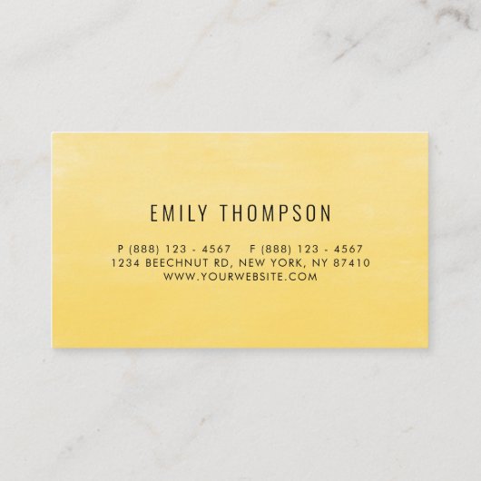 木素朴のヒマワリとユーカリフローラ 名刺 (裏面)