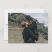 木素朴のヒマワリの写真 セーブザデート (裏面)