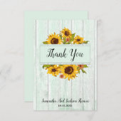 木素朴のヒマ結婚ワリサンキューカード サンキューカード (正面/裏面)