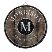 木素朴のファミリ名 ダーツボード (正面)