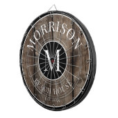 木素朴のファミリ名 ダーツボード (正面右)