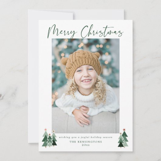 木素朴のミニマルモダンス写真 シーズンカード (正面)