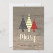 木素朴のメリークリスマス シーズンカード (正面)