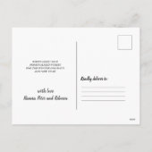 木素朴の上のクリスマスパインのカスタム写真 シーズンポストカード (裏面)