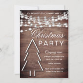 木素朴の企業のパーティー 招待状 (正面)