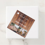 木素朴の写真結婚のメッセージカード フェイバータグ (インサイチュ)