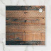 木素朴の写真結婚の贈り物 フェイバータグ (裏面)