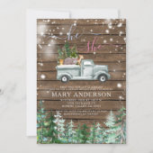 木素朴の冬の彼と彼女が明かす 招待状 (正面)