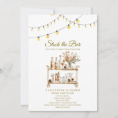 木素朴の冬の文字列ライトストックザバー 招待状 (正面)