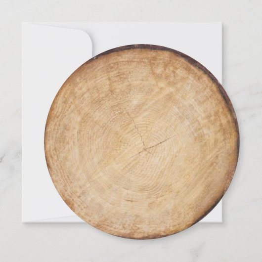 木素朴の切り株の納屋の結婚式の日付を保存 招待状 (裏面)