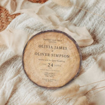 木素朴の切り株の結婚納屋