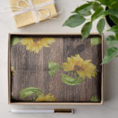 木素朴の切り離しのひまわり 薄葉紙 (ギフト)