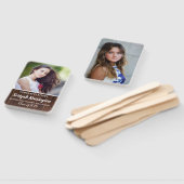 木素朴の卒業女写真 ハンドファン (組立なし)