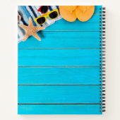 木素朴の夏をテーマにしたカップル ノートブック (裏面)