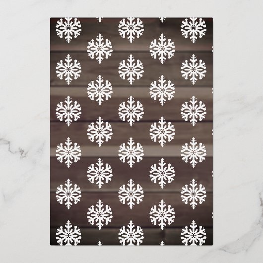 木素朴の季節のクリスマス 箔シーズンカード (裏面)