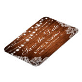 木素朴の弦のライトレース日付を保存 マグネット (左側)