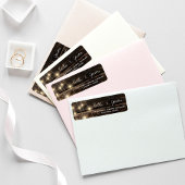 木素朴の弦のラ結婚イトの差出人住所 ラベル