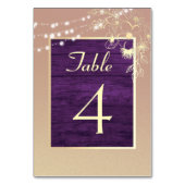 木素朴の弦のラ結婚イト テーブルナンバー (裏面)