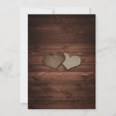 木素朴の弦のラ結婚イト 招待状 (裏面)