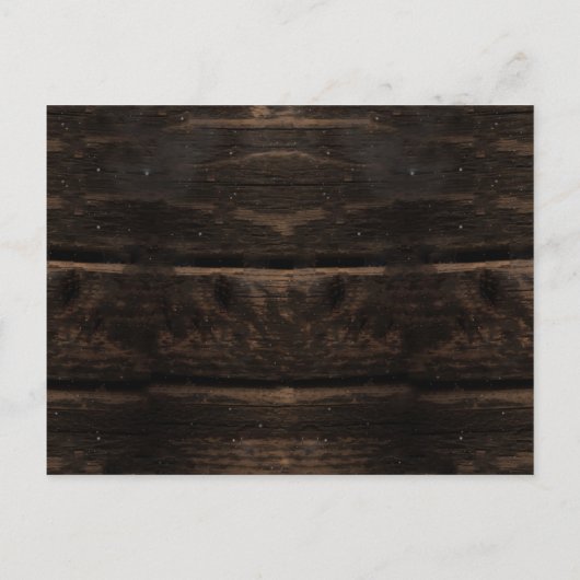 木素朴の弦ライトウェディング日付を保存 インビテーションポストカード (裏面)