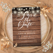 木素朴の弦ライトウェディング日付を保存 セーブザデート