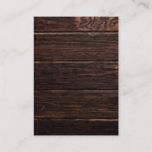 木素朴の弦ライトブルーフローラ結婚ズ エンクロージャーカード (裏面)