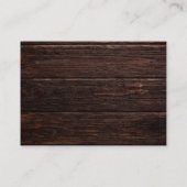 木素朴の弦ライトブルーフローラ結婚ズ エンクロージャーカード (裏面)