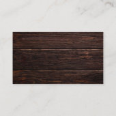 木素朴の弦ライトブルーフローラ結婚ズ 名刺 (裏面)