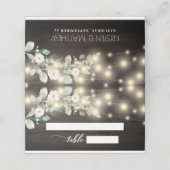 木素朴の弦ライトボホグリーン結婚ズ プレイスカード (外部開封)