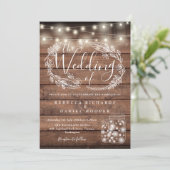 木素朴の弦ライトメイスンジャーズ結婚 招待状 (スタンド正面)