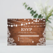 木素朴の弦ライトライ結婚ス 出欠カード (スタンド正面)