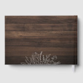 木素朴の弦ラ結婚イトの金箔 ゲストブック (裏面)