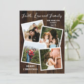 木素朴の木信仰の愛と家族4写真 シーズンカード (スタンド正面)