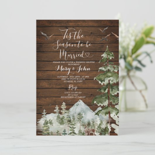 木素朴の松の木が今の季節結婚した 招待状 (スタンド正面)