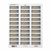 木素朴の枝の夏の夜 ラベル (フルシート)