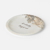 木素朴の枝 ペーパープレート (アングル)