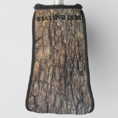 木素朴の樹皮、屋外の自然パターン ゴルフヘッドカバー (回転90)