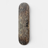木素朴の樹皮、屋外の自然パターン スケートボード (正面)