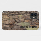 木素朴の樹皮、屋外の自然パターン Case-Mate iPhoneケース (裏面(横))