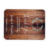 木素朴の水の色葉はありがとう結婚さん マグネット (横)