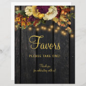 木素朴の秋の秋の結婚式は標識を好む (正面/裏面)