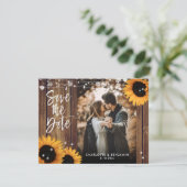 木素朴の糸がヒマワリ結婚の写真 セーブザデート (スタンド正面)