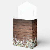 木素朴の糸が緑の葉を照ら結婚す フェイバーボックス (オープン)