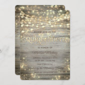 木素朴の糸が金ゴールドを輝かす 招待状 (正面/裏面)