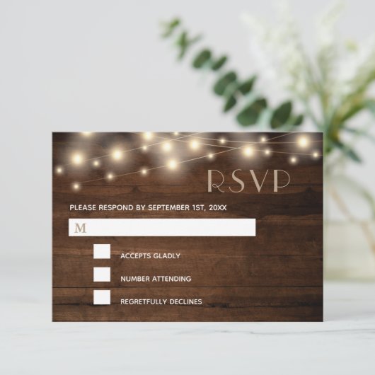 木素朴の糸のライトとレース | RSVP (スタンド正面)