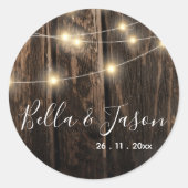 木素朴の糸ラ結婚イツ ラウンドシール (正面)