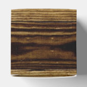 木素朴の素朴の上の白いレース結婚レース フェイバーボックス (上部)