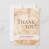 木素朴の結婚写真（小） サンキューカード (正面)