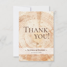 木素朴の結婚写真（小） サンキューカード